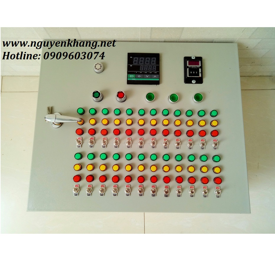 Tủ điện điều khiển lò sấy sơn tĩnh điện 24 bếp